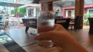 glass of water in thailand