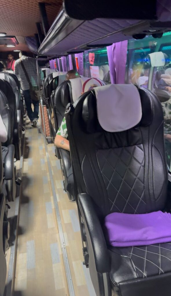 bangkok chiang mai super vip bus inside