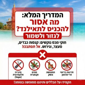 מה אסור להכניס לתאילנד